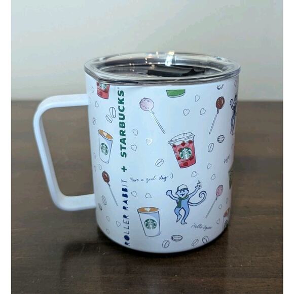 2025 Starbucks x Roller Rabbit: Coffeehouse Stainless Steel Mug Limited Edition - Picture 2 of 4